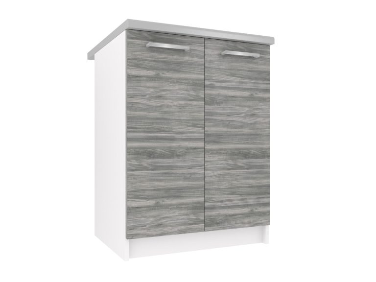 Kuchyňská skříňka Belini spodní 60 cm šedý antracit Glamour Wood s pracovní deskou Výrobce TOR SD2-60/0/WT/GW/0/E
