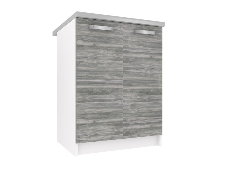 Kuchyňská skříňka Belini spodní 60 cm šedý antracit Glamour Wood bez pracovní desky Výrobce TOR SD2-60/0/WT/GW1/BB/U
