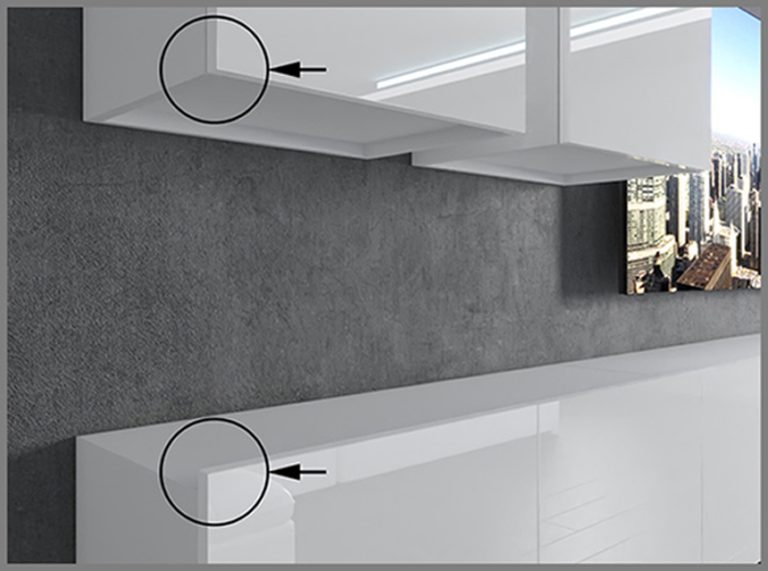 Obývací stěna 300 cm TV šedá antracit grafit Výrobce IMP PRIMO 3/5/W/GW1/0/0