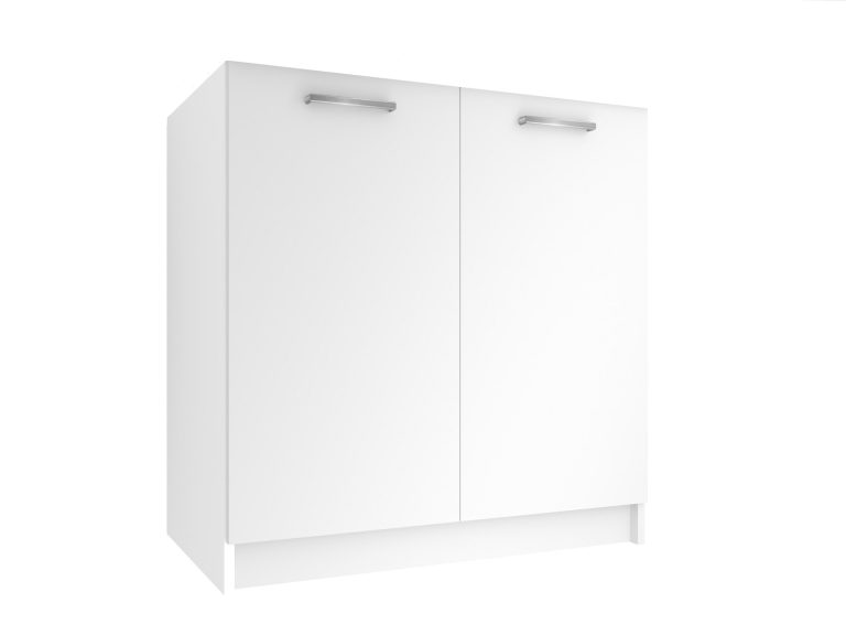 Kuchyňská skříňka Belini dřezová 80 cm bílý mat bez pracovní desky Výrobce TOR SDZ80/0/WT/WT/0/E

