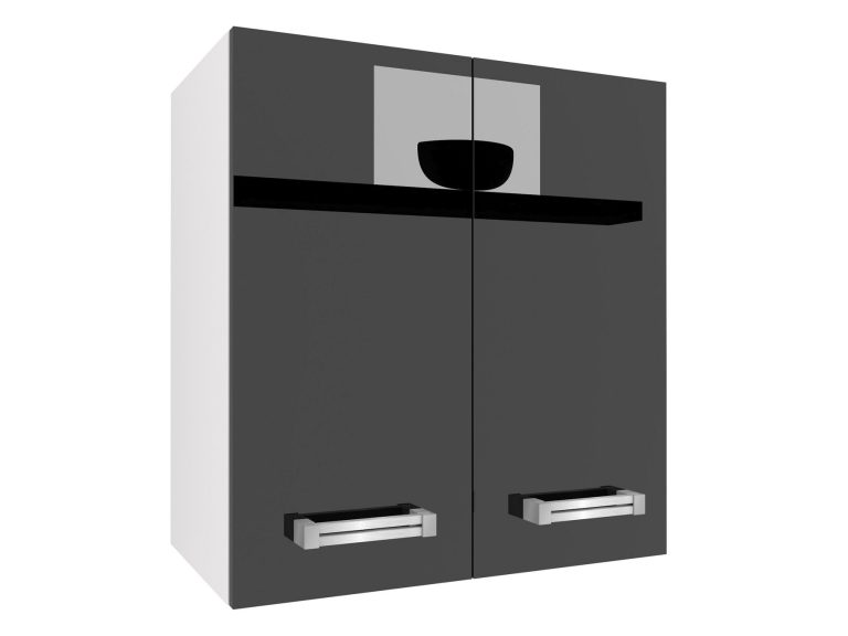 Kuchyňská skříňka Belini horní 60 cm černý lesk Výrobce INF SG2-60/2/WT/B/0/D
