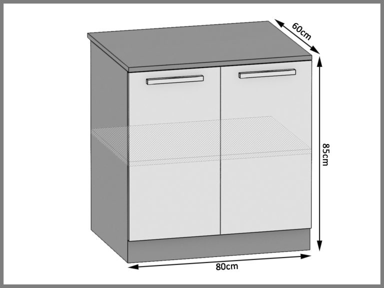 Kuchyňská skříňka Belini spodní 80 cm dub sonoma s pracovní deskou Výrobce TOR SD80/0/WT/DS/0/B1
