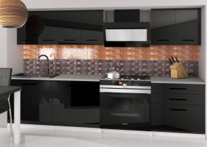 Kuchyňská linka Belini 180 cm černý lesk bez pracovní desky Sonik2 Výrobce