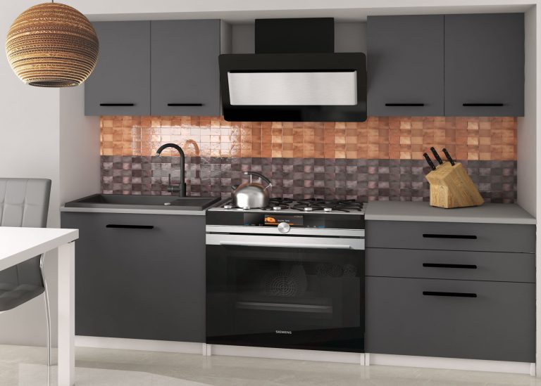 Kuchyňská linka Belini 120 cm šedý mat s pracovní deskou Tiesto2 Výrobce TOR TIESTO2/2/WT/SR/0/B1