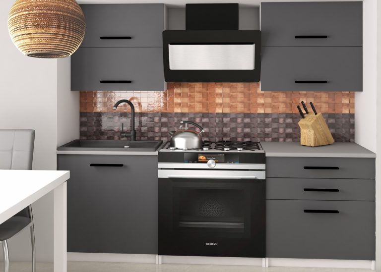 Kuchyňská linka Belini 120 cm šedý mat s pracovní deskou Eleganta2 Výrobce TOR ELEGANTA2/3/WT/SR/0/B1