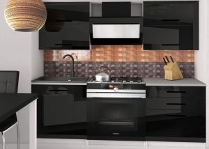 Kuchyňská linka Belini 120 cm černý lesk s pracovní deskou Eleganta2 Výrobce