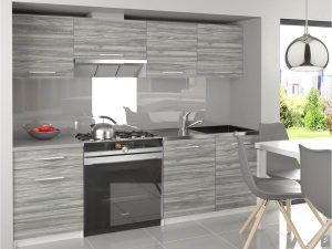 Kuchyňská linka Belini 180 cm šedý antracit Glamour Wood bez pracovní desky Superuniqa3 Výrobce