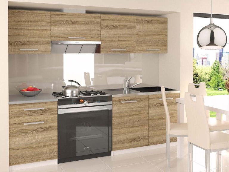 Kuchyňská linka Belini 180 cm dub sonoma s pracovní deskou Superuniqa3 Výrobce TOR SUPERUNIQA3/4/WT/DS/0/E