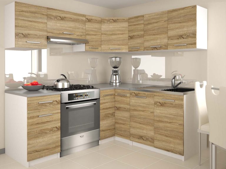 Kuchyňská linka Belini 360 cm dub sonoma s pracovní deskou Lidiauniqa3 Výrobce TOR LIDIAUNIQA3/5/WT/DS/0/E