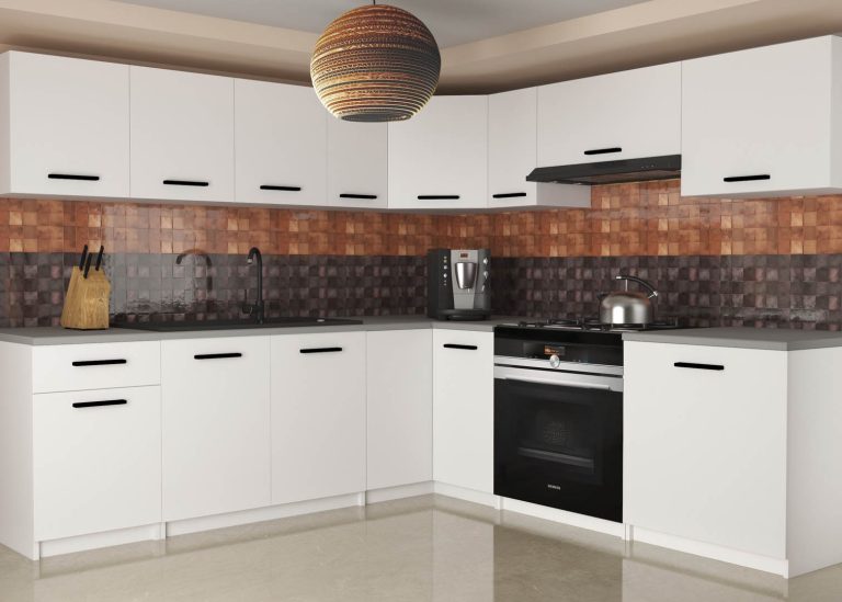 Kuchyňská linka Belini 420 cm bílý mat s pracovní deskou Uniqaplus Výrobce TOR UNIQAPLUS/4/WT/WT/0/B1
