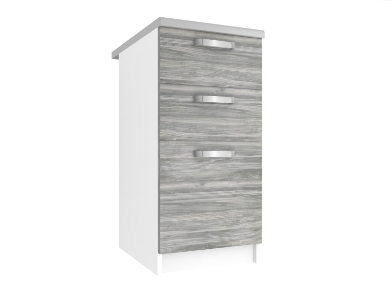 Kuchyňská skříňka Belini spodní se zásuvkami 40 cm šedý antracit Glamour Wood bez pracovní desky Výrobce TOR SDSZ40/0/WT/GW1/BB/U