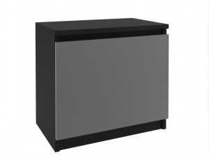 Noční stolek Belini černý / šedý Výrobce SI SN1/0/B/SR/0/0