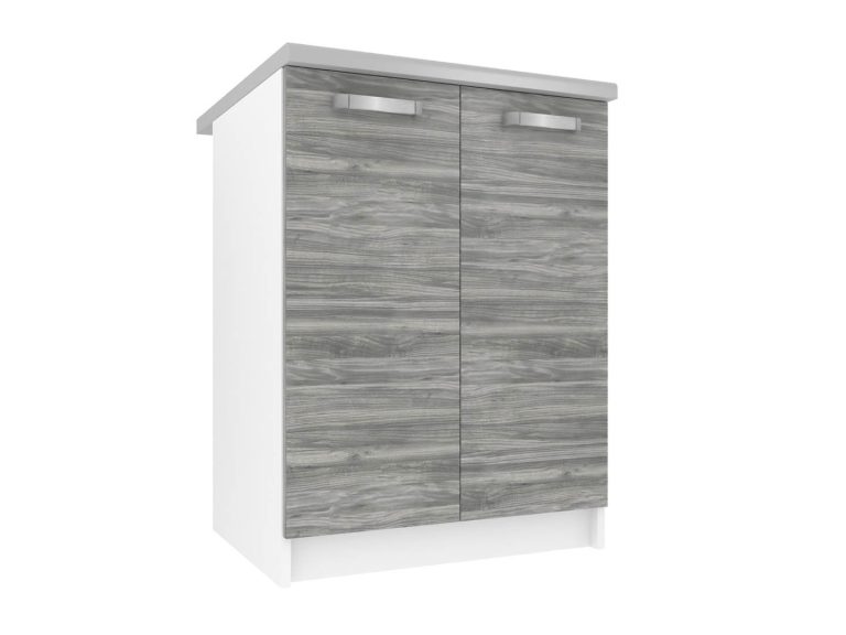 Kuchyňská skříňka Belini spodní 60 cm šedý antracit Glamour Wood s pracovní deskou Výrobce TOR SD2-60/0/WT/GW/0/U
