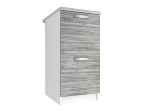 Kuchyňská skříňka Belini spodní 40 cm šedý antracit Glamour Wood s pracovní deskou Výrobce TOR SD2-40/0/WT/GW/0/U
