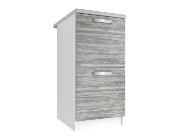 Kuchyňská skříňka Belini spodní 40 cm šedý antracit Glamour Wood s pracovní deskou Výrobce TOR SD2-40/0/WT/GW/0/U
