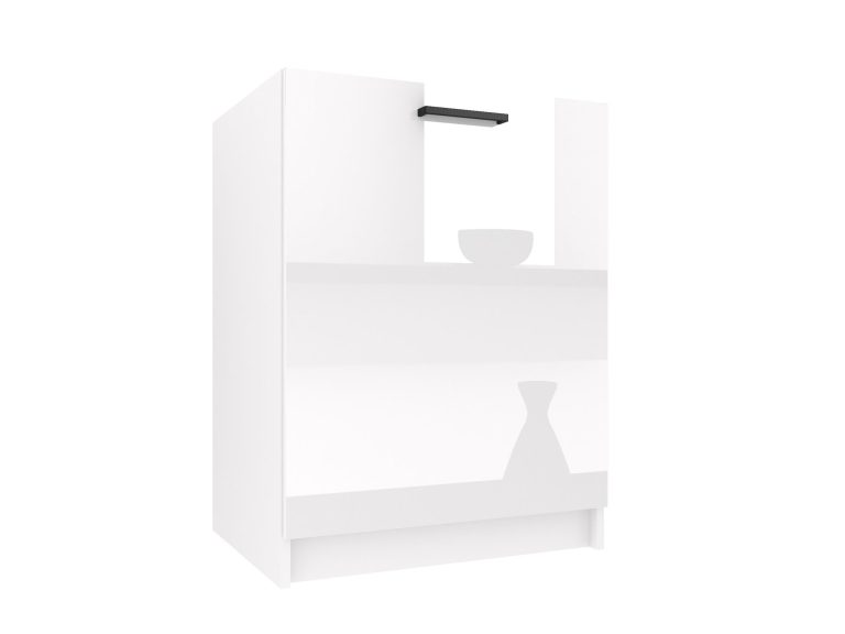 Kuchyňská skříňka Belini dřezová 60 cm bílý lesk bez pracovní desky Výrobce INF SDZ60/0/WT/W/0/B1
