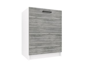 Kuchyňská skříňka Belini dřezová 60 cm šedý antracit Glamour Wood bez pracovní desky Výrobce TOR SDZ60/0/WT/GW/0/B1
