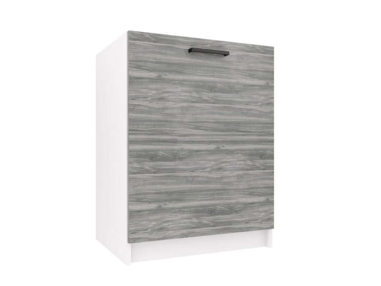 Kuchyňská skříňka Belini dřezová 60 cm šedý antracit Glamour Wood bez pracovní desky Výrobce TOR SDZ60/0/WT/GW/0/B1
