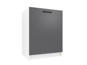 Kuchyňská skříňka Belini dřezová 60 cm šedý mat bez pracovní desky Výrobce TOR SDZ60/0/WT/SR/0/B1
