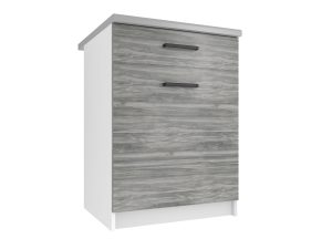 Kuchyňská skříňka Belini spodní se zásuvkami 60 cm šedý antracit Glamour Wood bez pracovní desky Výrobce TOR SDSZ1-60/0/WT/GW1/BB/B1