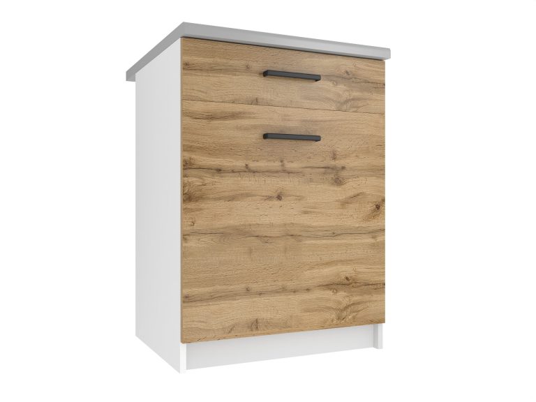 Kuchyňská skříňka Belini spodní se zásuvkami 60 cm dub wotan s pracovní deskou Výrobce TOR SDSZ1-60/0/WT/DW/0/B1
