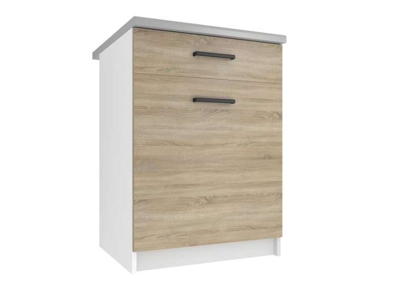 Kuchyňská skříňka Belini spodní se zásuvkami 60 cm dub sonoma s pracovní deskou Výrobce TOR SDSZ1-60/0/WT/DS/0/B1
