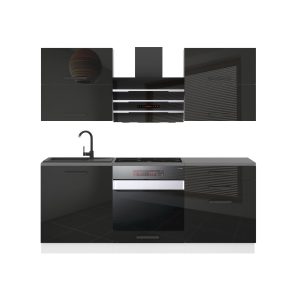 Kuchyňská linka Belini Premium Full Version 180 cm černý lesk s pracovní deskou EMILY Výrobce