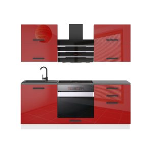 Kuchyňská linka Belini Premium Full Version 180 cm červený lesk s pracovní deskou EMILY Výrobce