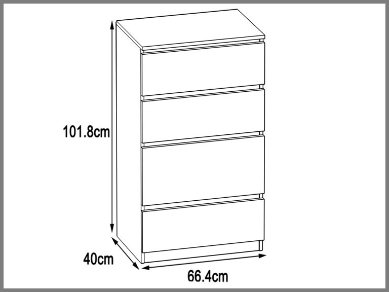 Komoda 32 BH KOM1/2/W/W/4B/0