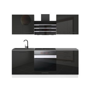 Kuchyňská linka Belini Premium Full Version 180 cm černý lesk s pracovní deskou MARY Výrobce