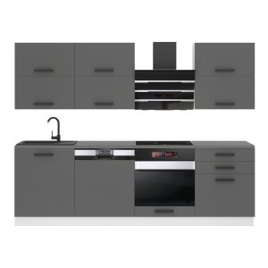 Kuchyňská linka Belini Premium Full Version 240 cm šedý mat s pracovní deskou MADISON Výrobce
