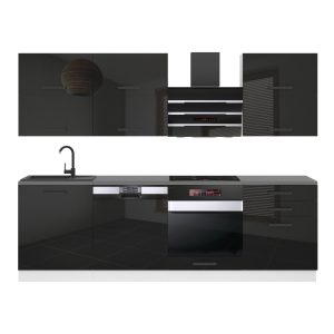 Kuchyňská linka Belini Premium Full Version 240 cm černý lesk s pracovní deskou MADISON Výrobce