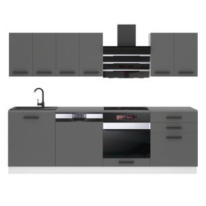 Kuchyňská linka Belini Premium Full Version 240 cm šedý mat s pracovní deskou SUSAN Výrobce