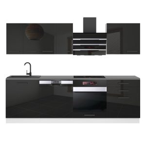 Kuchyňská linka Belini Premium Full Version 240 cm černý lesk s pracovní deskou SUSAN Výrobce