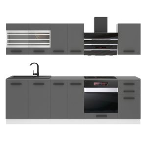 Kuchyňská linka Belini Premium Full Version 240 cm šedý mat s pracovní deskou MARGARET Výrobce