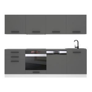Kuchyňská linka Belini Premium Full Version 240 cm šedý mat s pracovní deskou ALICE Výrobce