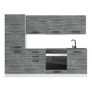 Kuchyňská linka Belini Premium Full Version 240 cm šedý antracit Glamour Wood s pracovní deskou SANDY Výrobce