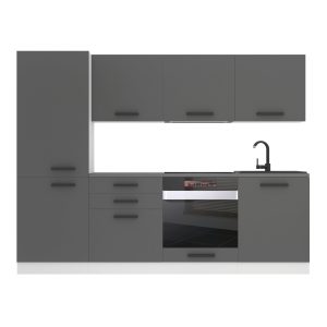 Kuchyňská linka Belini Premium Full Version 240 cm šedý mat s pracovní deskou SANDY Výrobce