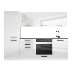 Kuchyňská linka Belini Premium Full Version 240 cm bílý lesk s pracovní deskou SANDY Výrobce
