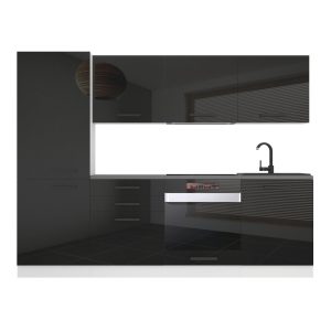 Kuchyňská linka Belini Premium Full Version 240 cm černý lesk s pracovní deskou SANDY Výrobce