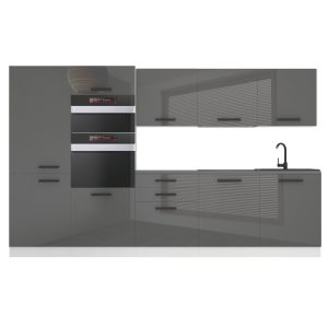 Kuchyňská linka Belini Premium Full Version 300 cm šedý lesk bez pracovní desky GRACE Výrobce