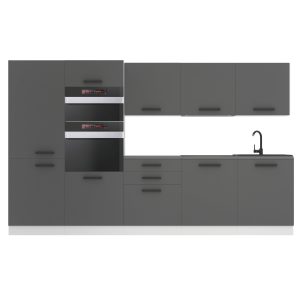 Kuchyňská linka elini Premium Full Version 300 cm šedý mat s pracovní deskou GRACE Výrobce