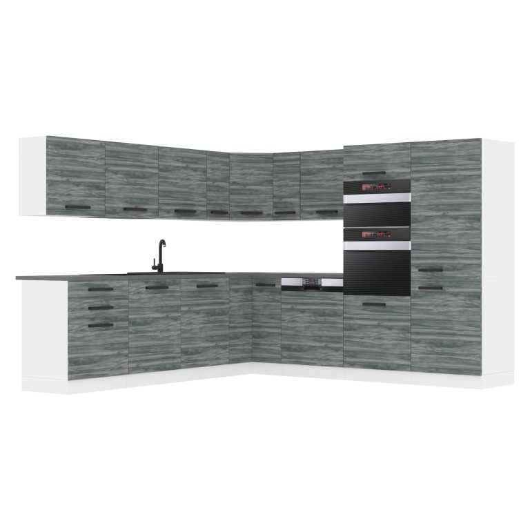 Kuchyňská linka Belini Premium Full Version 540 cm šedý antracit Glamour Wood bez pracovní desky JANE Výrobce