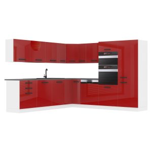 Kuchyňská linka Belini Premium Full Version 480 cm červený lesk bez pracovní desky JANE Výrobce