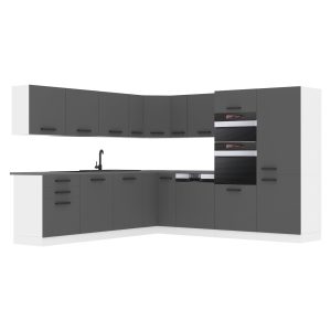 Kuchyňská linka Belini Premium Full Version 480 cm šedý mat s pracovní deskou JANE Výrobce