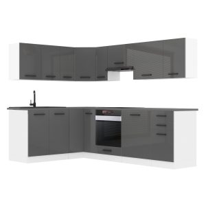 Kuchyňská linka Belini Premium Full Version 420 cm šedý lesk bez pracovní desky JANET Výrobce