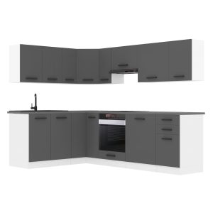 Kuchyňská linka Belini Premium Full Version 420 cm šedý mat s pracovní deskou JANET Výrobce