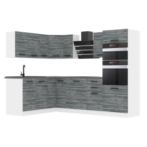 Kuchyňská linka Belini Premium Full Version 420 cm šedý antracit Glamour Wood bez pracovní desky MELANIE Výrobce