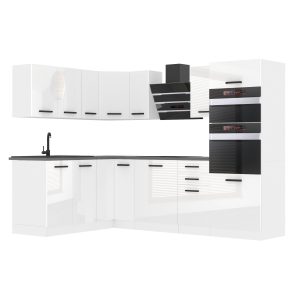 Kuchyňská linka Belini Premium Full Version 420 cm bílý lesk bez pracovní desky MELANIE Výrobce