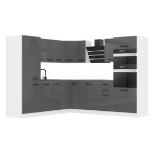 Kuchyňská linka Belini Premium Full Version 480 cm šedý lesk bez pracovní desky STACY Výrobce